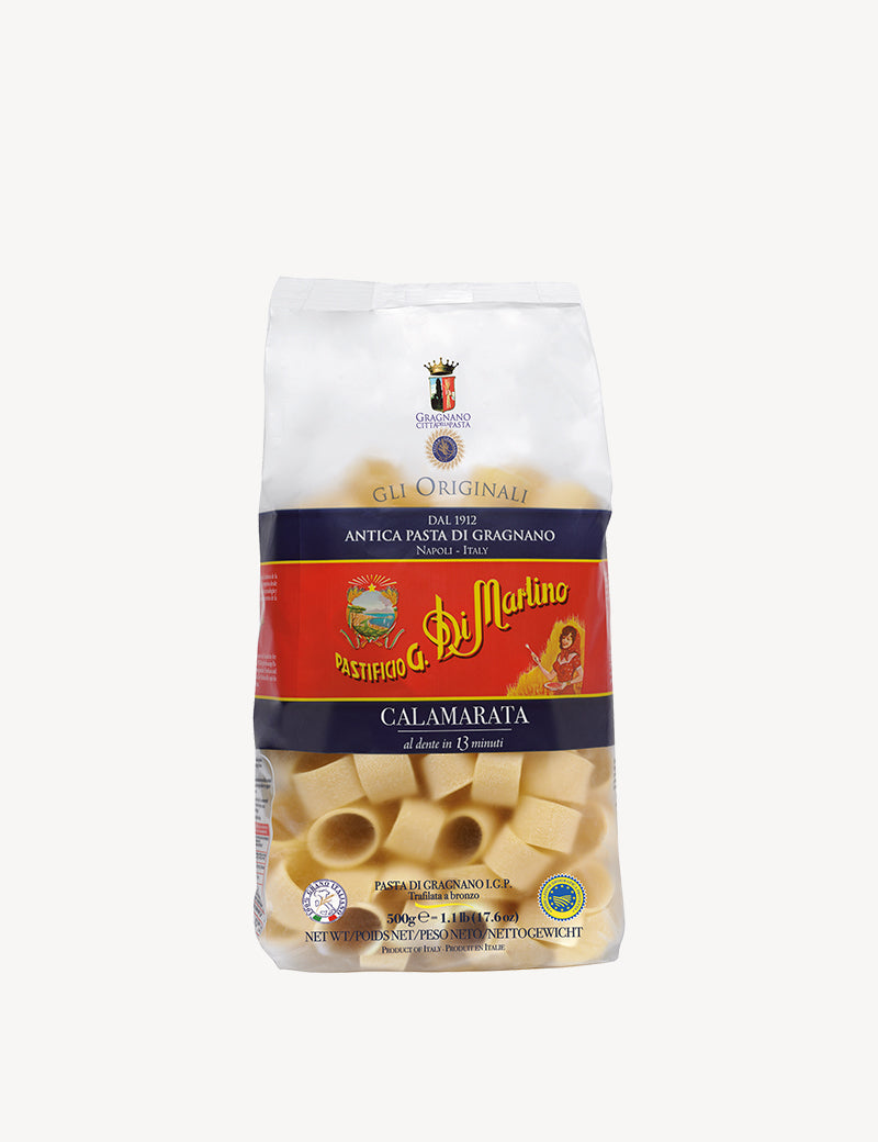 Calamarata Pasta - Large Italian Ring Pasta - Perfect for Seafood & Stuffed Dishes