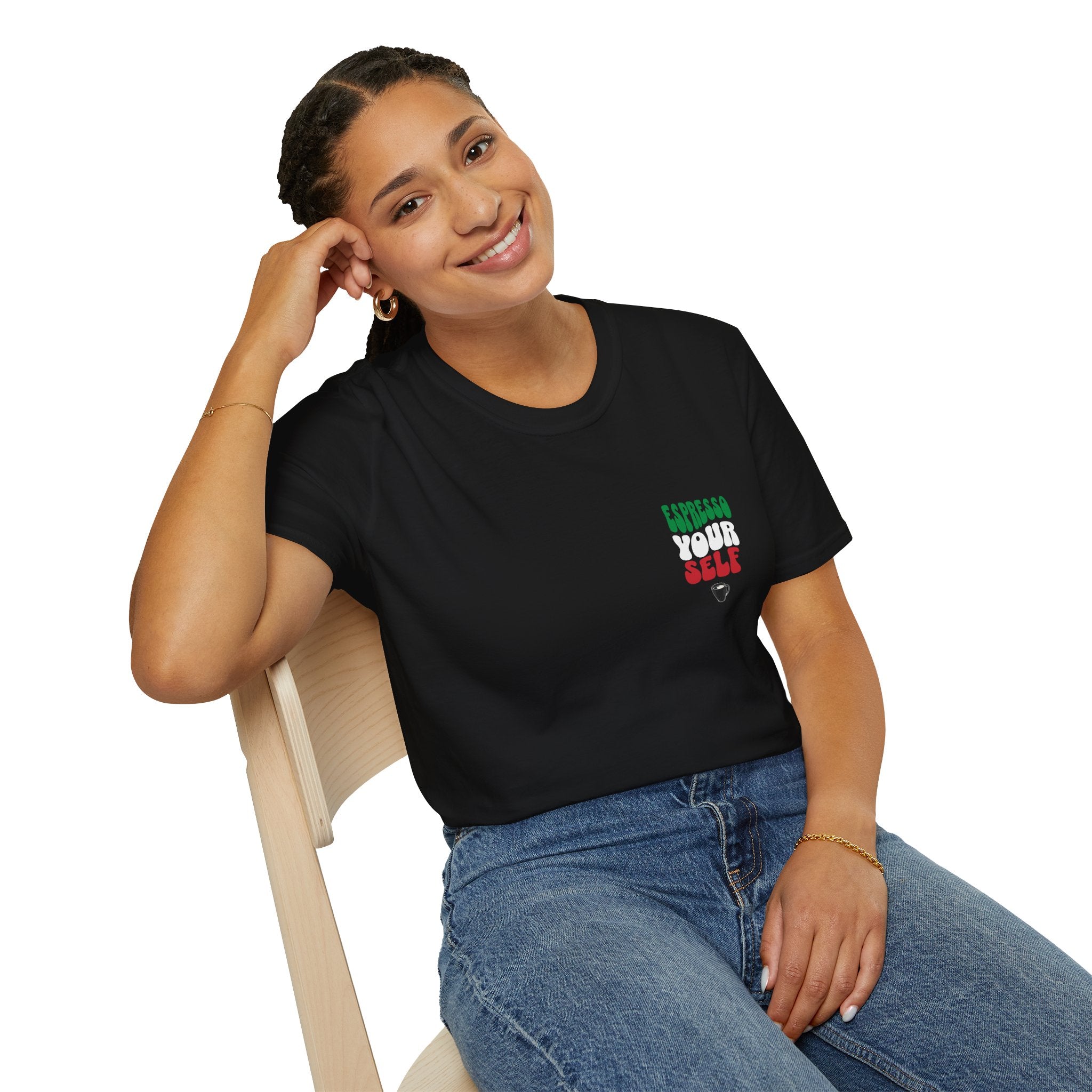 Espresso Yourself Unisex Softstyle T-Shirt - Fun Coffee Lover Tee